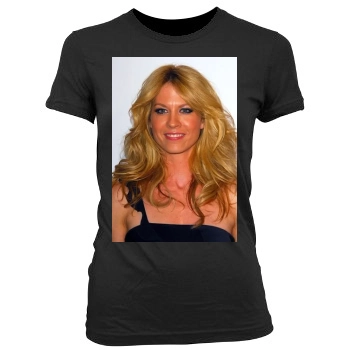 Jenna Elfman Women's Junior Cut Crewneck T-Shirt