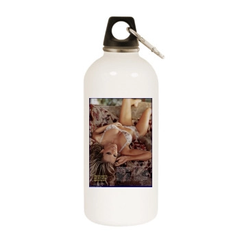 Jenna Jameson White Water Bottle With Carabiner