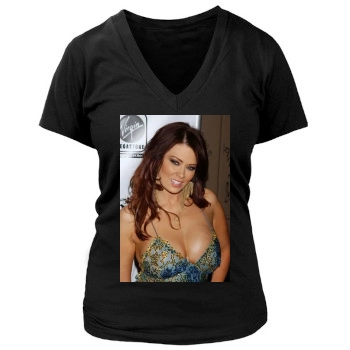 Jenna Jameson Women's Deep V-Neck TShirt