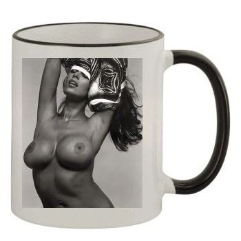 Jenna Jameson 11oz Colored Rim & Handle Mug