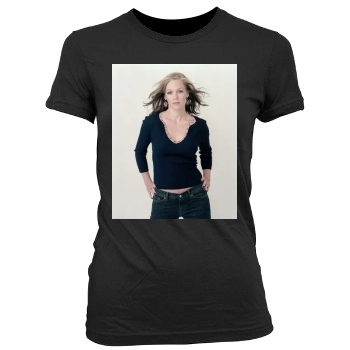 Jennie Garth Women's Junior Cut Crewneck T-Shirt