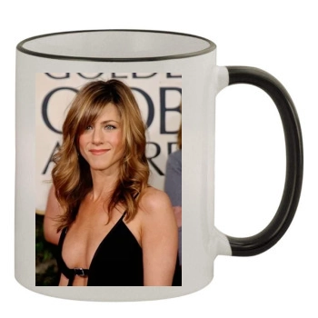 Jennifer Aniston 11oz Colored Rim & Handle Mug