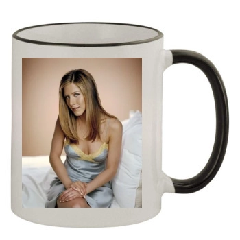 Jennifer Aniston 11oz Colored Rim & Handle Mug