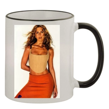 Jennifer Aniston 11oz Colored Rim & Handle Mug