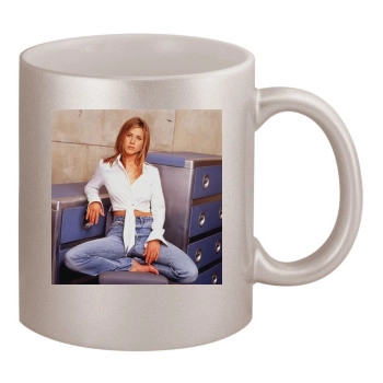 Jennifer Aniston 11oz Metallic Silver Mug