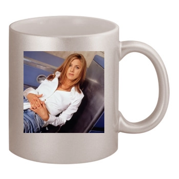 Jennifer Aniston 11oz Metallic Silver Mug