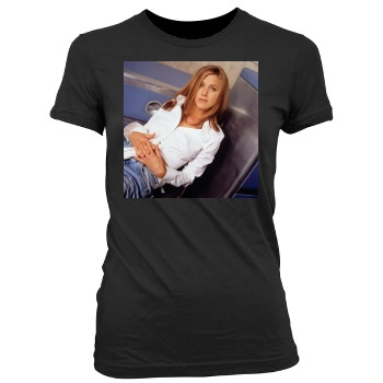 Jennifer Aniston Women's Junior Cut Crewneck T-Shirt