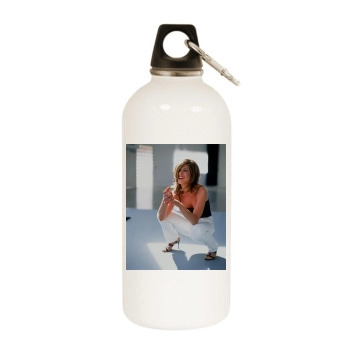 Jennifer Aniston White Water Bottle With Carabiner