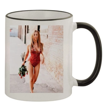 Jennifer Aniston 11oz Colored Rim & Handle Mug