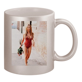 Jennifer Aniston 11oz Metallic Silver Mug