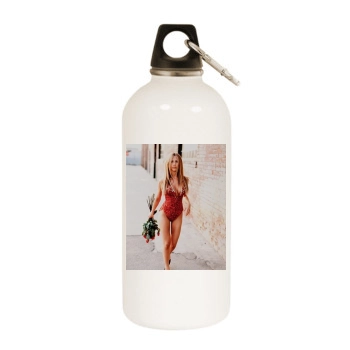 Jennifer Aniston White Water Bottle With Carabiner