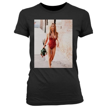 Jennifer Aniston Women's Junior Cut Crewneck T-Shirt