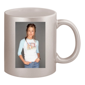 Jennifer Aniston 11oz Metallic Silver Mug