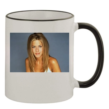 Jennifer Aniston 11oz Colored Rim & Handle Mug