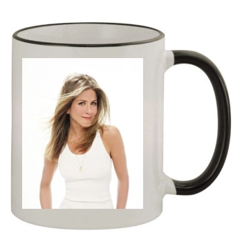 Jennifer Aniston 11oz Colored Rim & Handle Mug