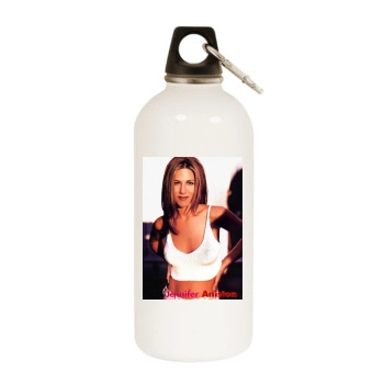 Jennifer Aniston White Water Bottle With Carabiner