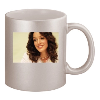 Jennifer Beals 11oz Metallic Silver Mug