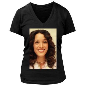 Jennifer Beals Women's Deep V-Neck TShirt