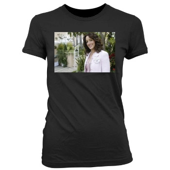 Jennifer Beals Women's Junior Cut Crewneck T-Shirt