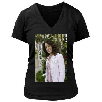 Jennifer Beals Women's Deep V-Neck TShirt