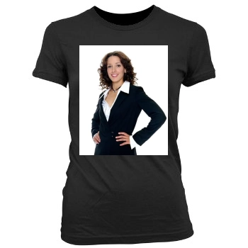 Jennifer Beals Women's Junior Cut Crewneck T-Shirt