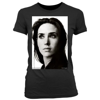 Jennifer Connelly Women's Junior Cut Crewneck T-Shirt