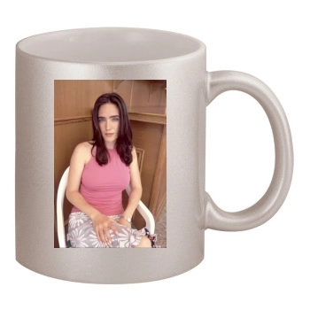 Jennifer Connelly 11oz Metallic Silver Mug