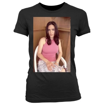 Jennifer Connelly Women's Junior Cut Crewneck T-Shirt