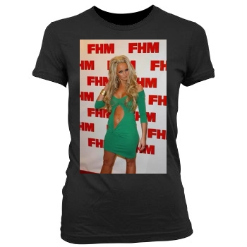 Jennifer Ellison Women's Junior Cut Crewneck T-Shirt