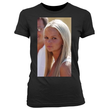 Jennifer Ellison Women's Junior Cut Crewneck T-Shirt