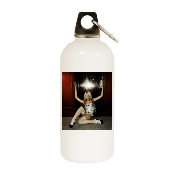 Jennifer Ellison White Water Bottle With Carabiner