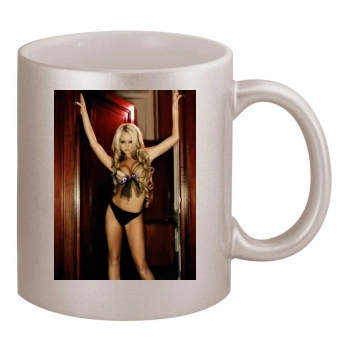 Jennifer Ellison 11oz Metallic Silver Mug