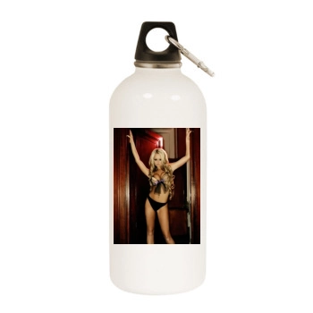 Jennifer Ellison White Water Bottle With Carabiner