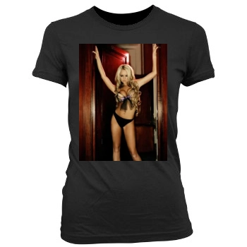 Jennifer Ellison Women's Junior Cut Crewneck T-Shirt