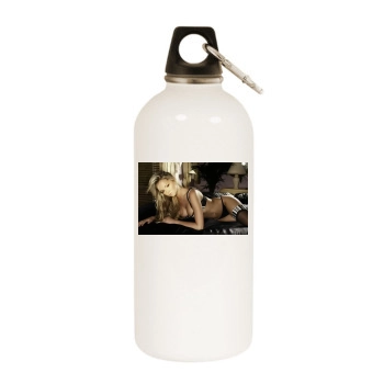 Jennifer Ellison White Water Bottle With Carabiner