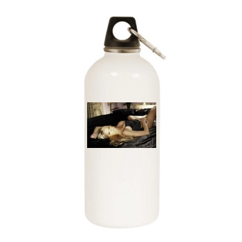 Jennifer Ellison White Water Bottle With Carabiner