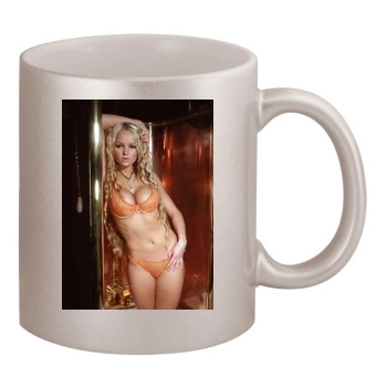 Jennifer Ellison 11oz Metallic Silver Mug