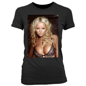 Jennifer Ellison Women's Junior Cut Crewneck T-Shirt