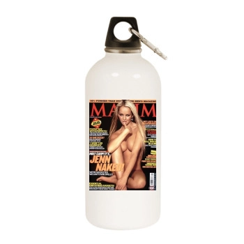 Jennifer Ellison White Water Bottle With Carabiner