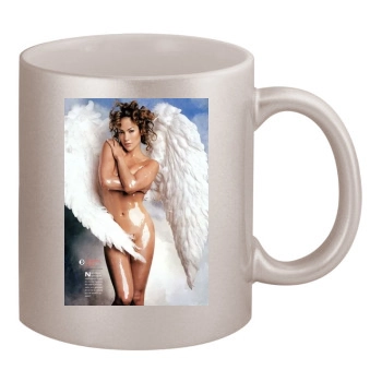 Jennifer Lopez 11oz Metallic Silver Mug