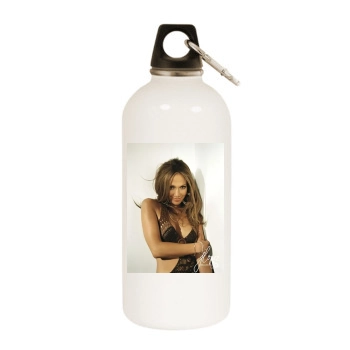 Jennifer Lopez White Water Bottle With Carabiner