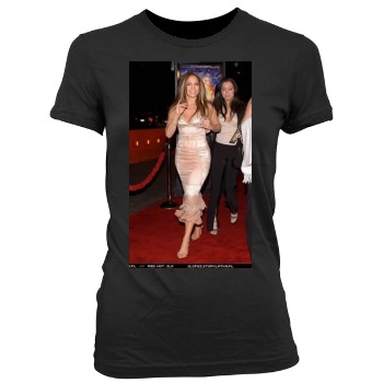 Jennifer Lopez Women's Junior Cut Crewneck T-Shirt