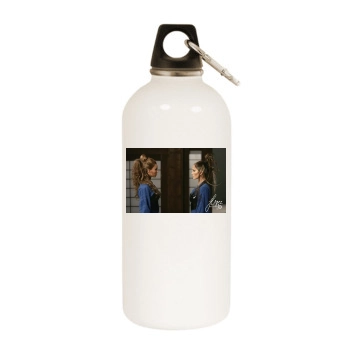 Jennifer Lopez White Water Bottle With Carabiner