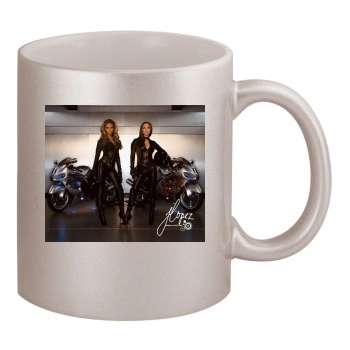 Jennifer Lopez 11oz Metallic Silver Mug