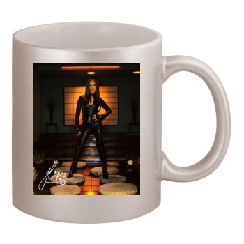 Jennifer Lopez 11oz Metallic Silver Mug