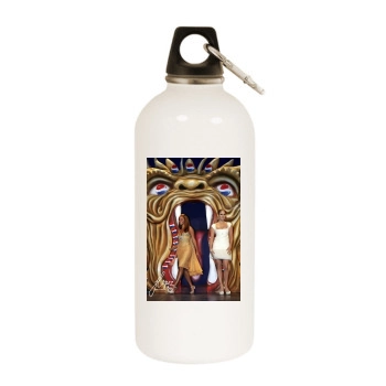 Jennifer Lopez White Water Bottle With Carabiner