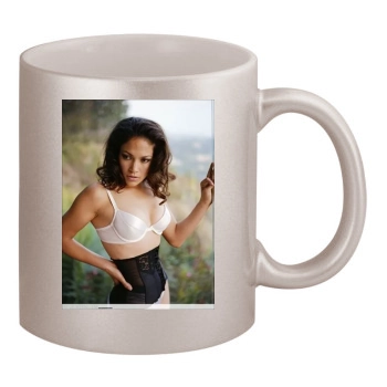 Jennifer Lopez 11oz Metallic Silver Mug