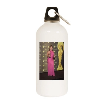 Jennifer Lopez White Water Bottle With Carabiner