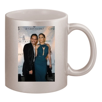 Jennifer Lopez 11oz Metallic Silver Mug