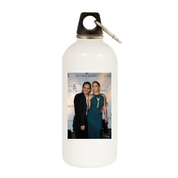 Jennifer Lopez White Water Bottle With Carabiner